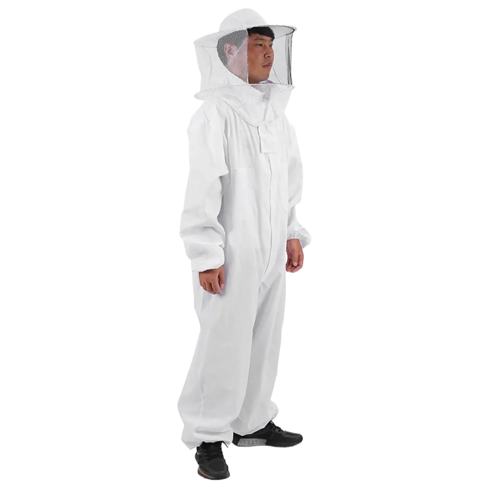 Traje de apicultor Profesional Traje de apicultura con protección completa contra picaduras y sombrero redondo. Suministros for hombres(XL)