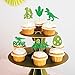 Ercadio 24 Pack Dinosaur 1st Cupcake Toppers Green 1 Rex Roar Dinosaur Cupcake Picks Dino Egg Happy Birthday Cupcake Toppers Dino Theme Baby Shower Birthday Party Cake Decorations Supplies
