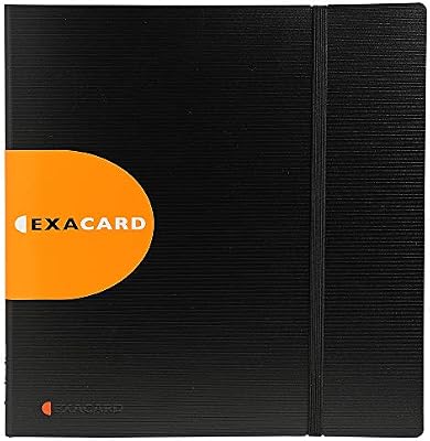 Exacompta 75234E - Porta-tarjetas de visita, color negro