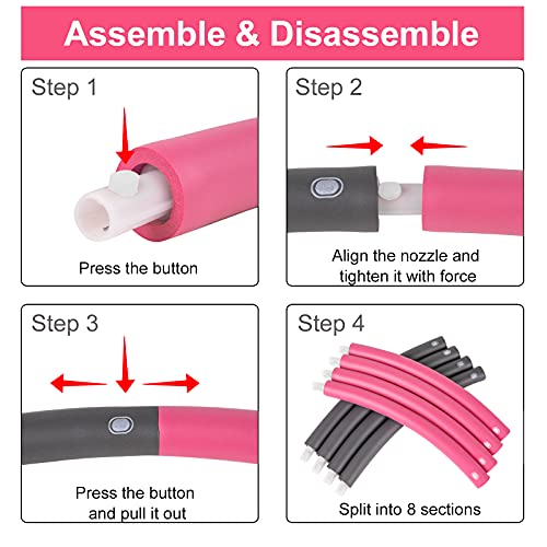 Liberry HULA ADULT Weighted Exercise Hoop thumb #5