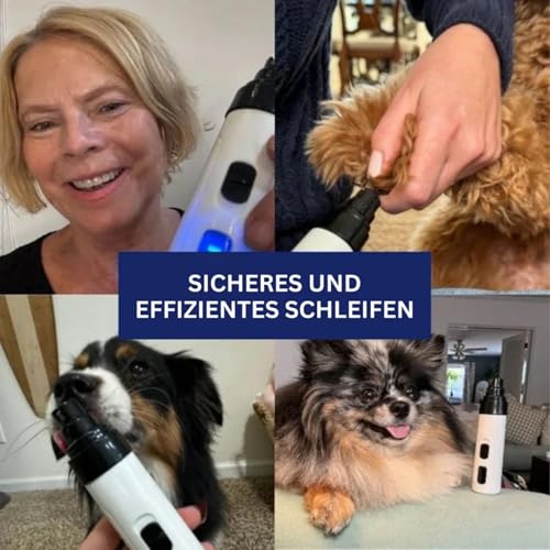 Orthopfote Ortho Trimmer Hund Nägel, OrthoTrimmer Pro, Krallenschleifer für Hunde, Wenig & Sanft Vibration Für Gleichmäßiges Kürzen, Effizient Pfotenpflege Zuhause für Hunden