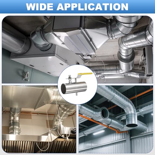 Régulateur de tirage pour conduit 1-1/2 pouce clapet de ventilation inox