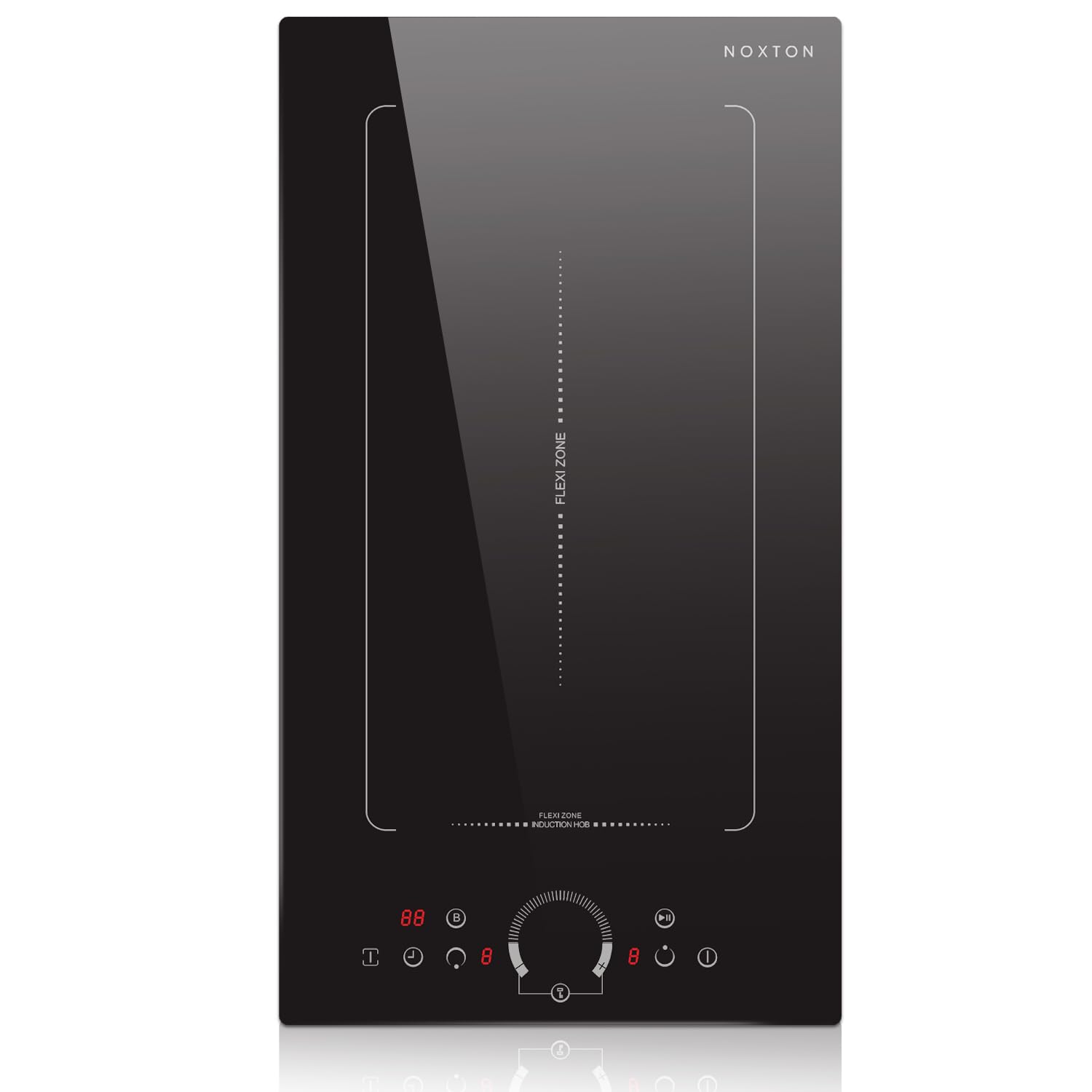 Noxton Double Induction Cooktop, Upgraded Induction Stovetop with Flex Zone