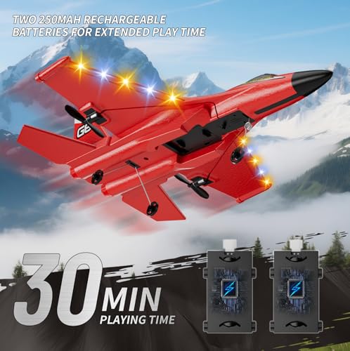 image for 4DRC Foam RC Plane for Kids Adults, Remote Control Airplane RC Jet Hel