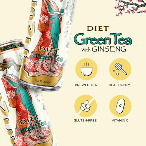 Image of Arizona Diet Green Tea - Big Can, 22 Fl Oz (24 Pack)