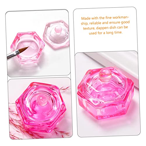 2 piezas cuencos de vidrio para monómero uñas acrílicas miniatura 4