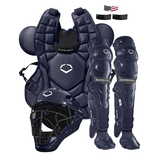 EvoShield G2S Baseball Catcher's Gear Kit - Navy, Adult Size