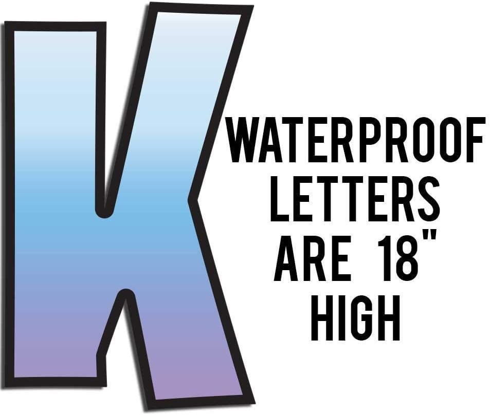 VictoryStore Yard Letters: Alphabet Yard Decoration, Burbank 18 Inch High, 26pcs Stakes Included (Battle Royal 12761)