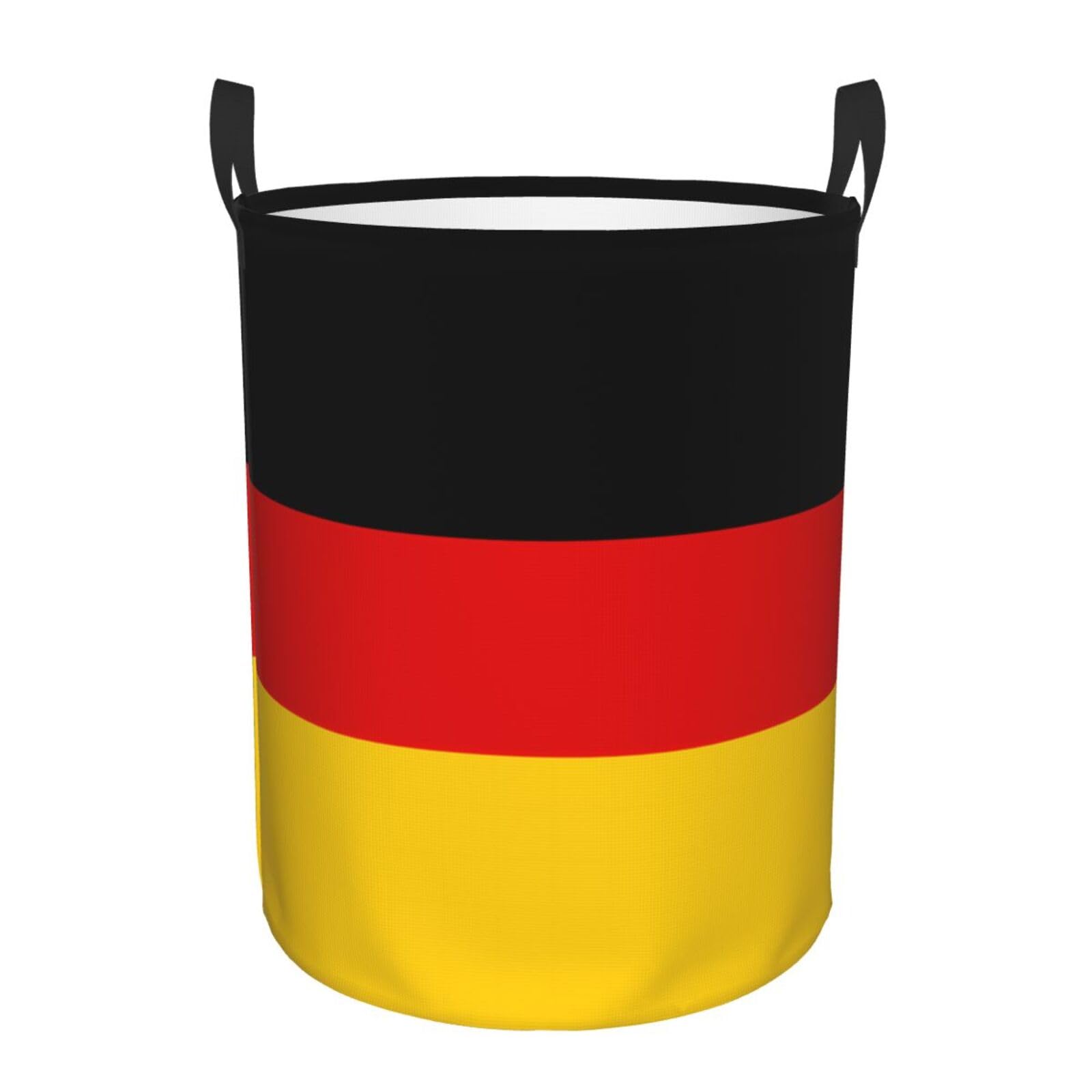 M Circular Hamper German flag Print for Dirty Clothes