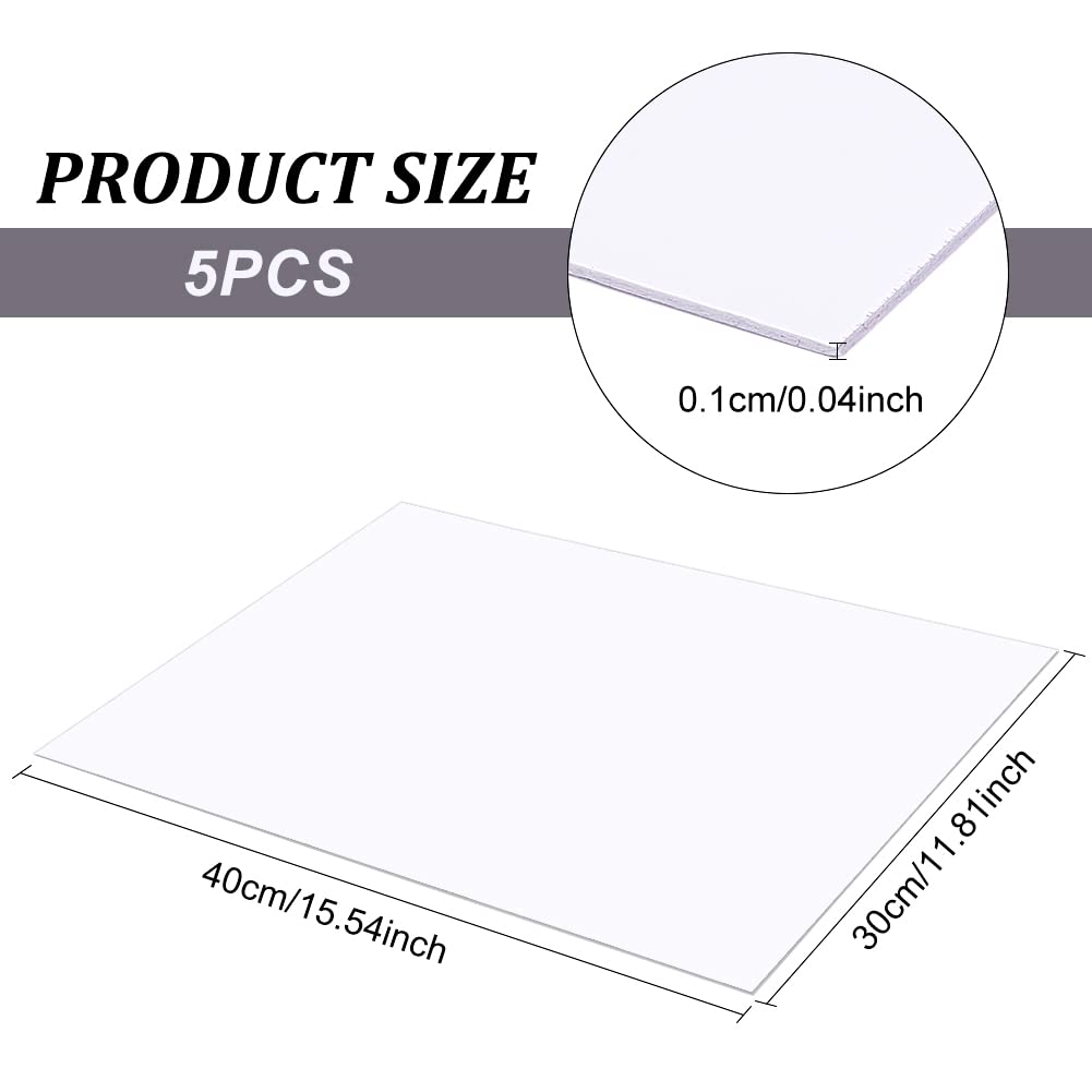PVC Foam Sheets - 5 Pack for Crafts & DIY -2