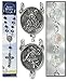 Catholic Saint Christopher Travelers Crystal Auto Rosary for Car Truck