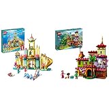 LEGO 43207 Disney Palacio Submarino de Ariel, Castillo de Princesas Disney, Juego de Construción + 43202 Disney Casa Madrigal, Juguete de Construcción de...