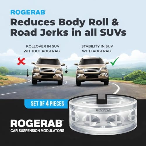 Image of ROGER Rogerab For VW Jetta (4 Pcs) Patented, ARAI Tested Car Comfort Enhancer For Reduced Road Jerks & Better Driving Comfort