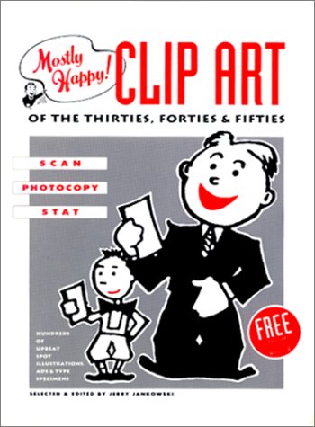 Clip art 30's 40's 50's recueil d'illustrations vintages pour numérisation et reprographie