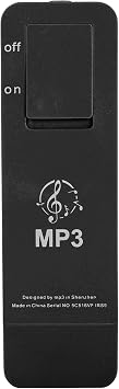 Mp3 Player, Mp3 Player Mini Mp3 Player Music Player Portable Music Player MP3 Music Player Portable Music Media MP3 Player with Lanyard for Listening to Music Black
