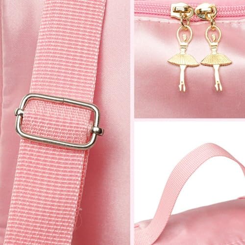 Bolsa de baile infantil estilo princesa para llevar a las clases de ballet de niñas 7