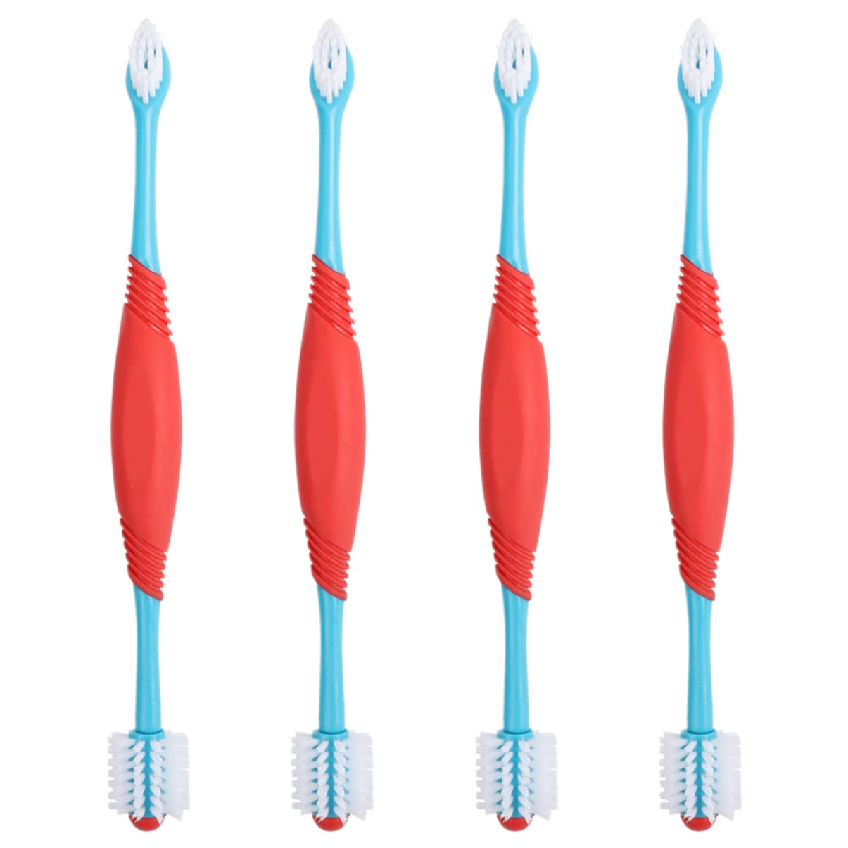 Kisangel 12stücke Teiliges Doppelseitige Hundezahnbürste Ergonomisches Design Sanfte Zahnreinigung Für Hunde Und Katzen Aus Hochwertigem Und Tpe