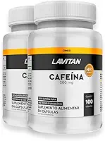 Kit 2 Cafeína Lavitan 200mg 100 Cápsulas