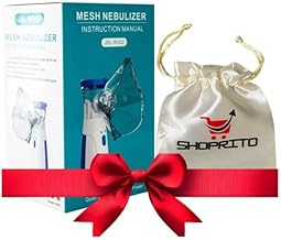 Portable Mesh Nebulizer for Kids & Adults SHOPRITO™| Silent Steam Inhaler Machine for Cold, Cough, Asthma, Congestion | Self Cleaning | Ultrasonic Nebulization with Auto Shut-Off | Travel-Friendly with Carry Pouch (Updated 2026)