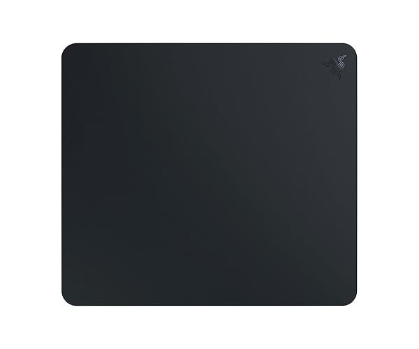 Razer Atlas Tempered Glass Gaming Mouse Mat: Ultra-Smooth Micro-Etched Surface - Dirt and Scratch-Resistant - Anti-Slip Base - Quiet Mouse Movements - Black - Black