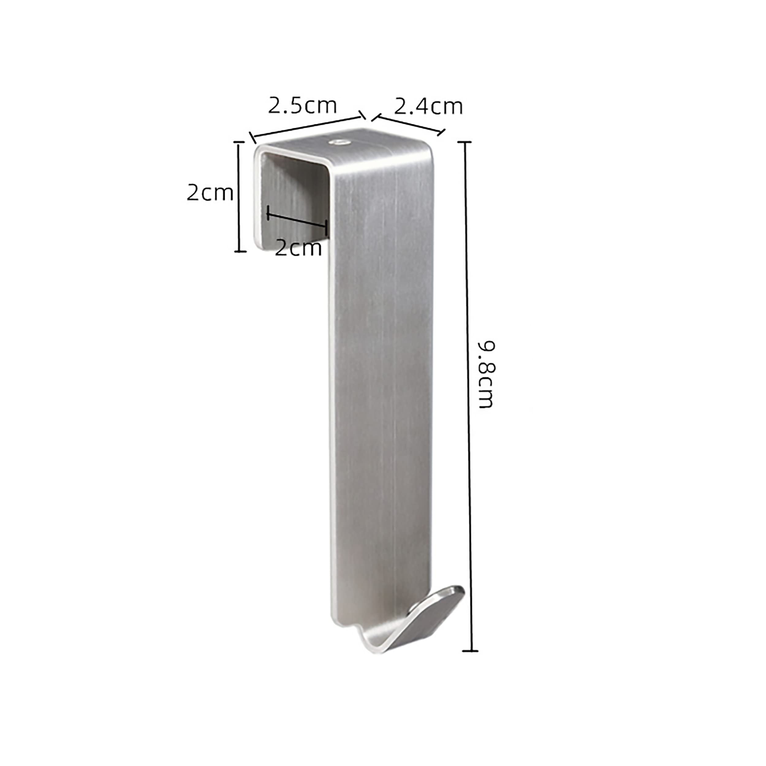 Alidamo Door Hanger for Welcome Sign Wreath Decorations Groceries Metal Holds up to 30 lbs for Front Door Bedroom No Drilling Installation White Short