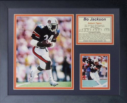 Cadre photo Bo Jackson Auburn Legends Never Die édition prestige passe-partout