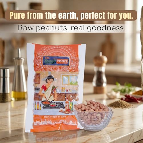 Image of DE SWATI MART Mungfali Dana 250g | Raw Peanuts for Cooking & Snacking | Protein Rich Fresh Groundnuts | Natural Quality Peanuts for Daily Use