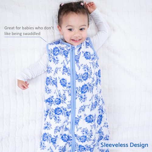 Image of LollyBanks Sleep Sack, 100% Cotton Neutral Baby Sacks, 0.5 TOG Sleep Sacks Lightweight with 2-Way Zipper