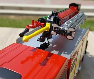 for JIEDA for Man Urban Main Battle Fire Truck Red 1:43 Pre-built Model 消防車 [並行輸入品]