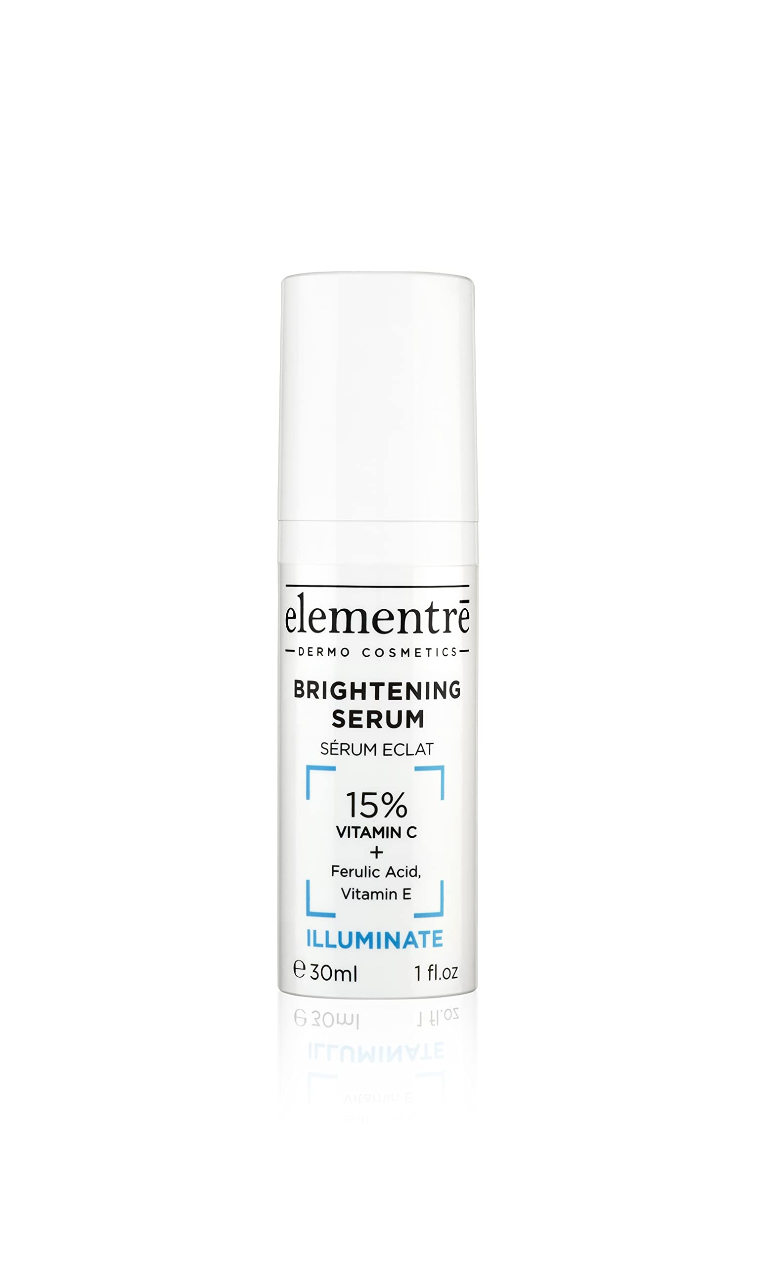 Elementre Brightening Serum 15% Vitamin C | Serum für strahlende, ebenmäßige Haut | reduziert Pigmentflecken & sorgt für Glow – 30 ml