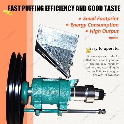 Image of 25-50 kg /h Puffed Food Extruder Rice & Corn Puffing Machine, Multifunctional Popcorn Maker with 10 Molds, Ideal for Street Food Stalls & Snack Production