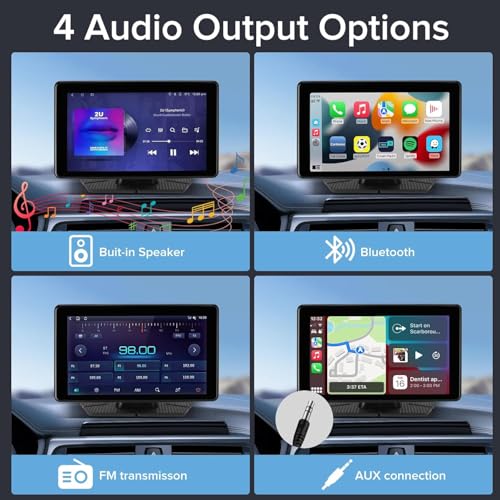 Image of Cason Upgraded Carplay /Car Android System Touch Screen 7-Inch Android Car Stereo Infotainment System IPS LED Display Screen with Voice Control,BT for All Vehicles