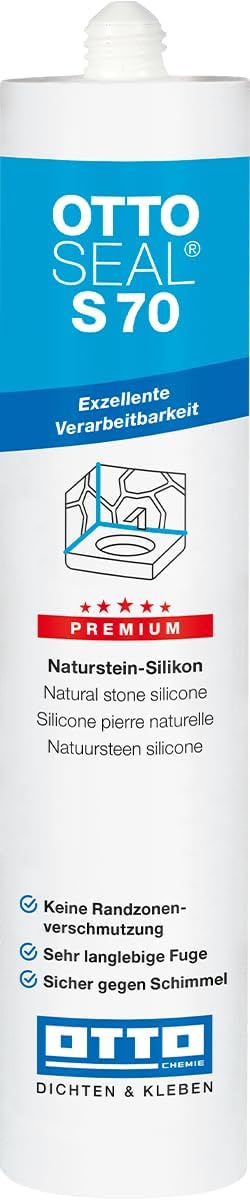 OTTOSEAL S 70 Premium Natural Stone Silicone 310 ml Cartridge C1390 Labrador Blue