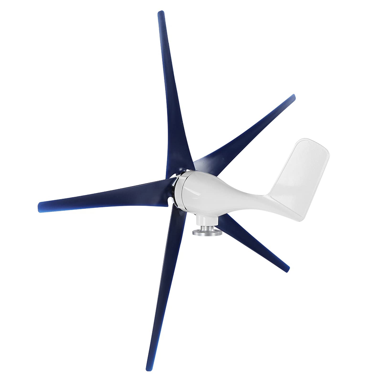 Generatore Eolico Kit di Eoliche a 5 Pale per Piccole Apparecchiature Energetiche Industriali 800 W, Utilizzo Elevato di Energia Eolica per Barche, Terrazze, Cabine (24V)