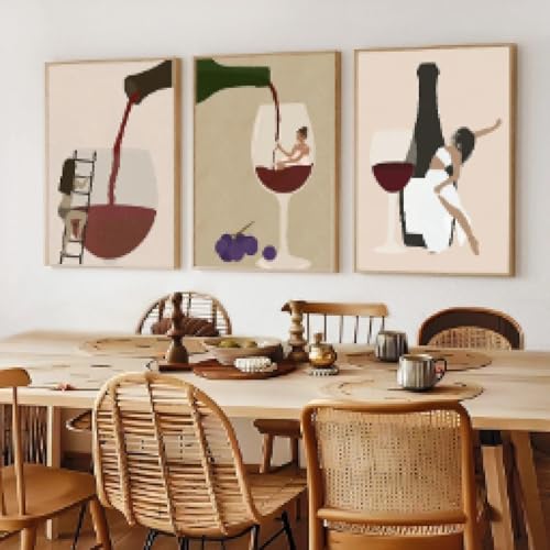 Affiche amusante art abstrait de cuisine art de vivre toile cadre