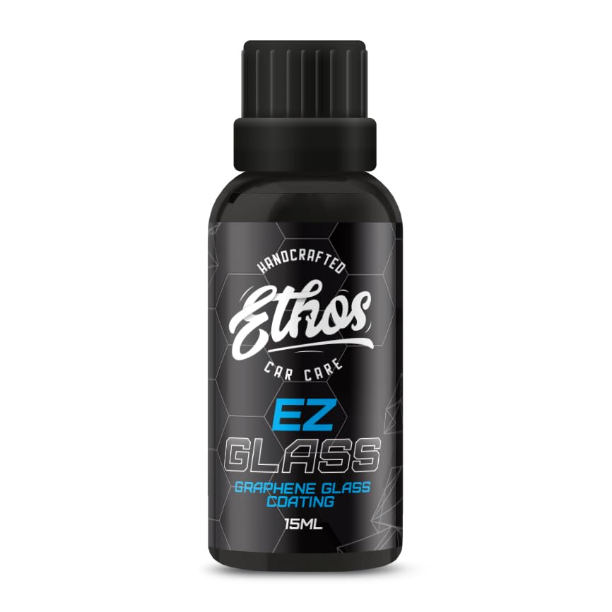 EZ Glass Graphene Glass Coating - 12 Months Protection, Ultimate Hydrophobicity, 15ML