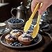 4 Pack Gold Serving Tongs XEVOM Buffet Tongs Serving Utensils Salad Tongs Stainless Steel Gold Plated Buffet Serving Tongs,9 Inch
