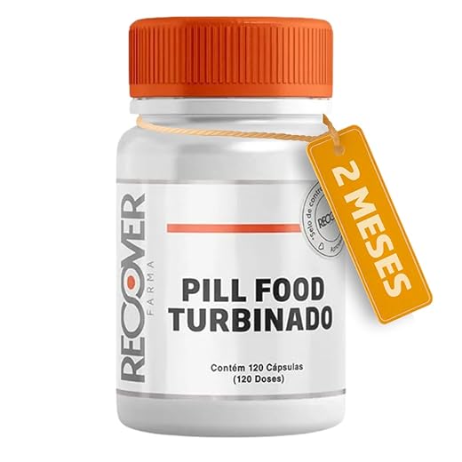 Pill Food Turbinado Multivitamínico Cabelos e Unhas - Recover Farma - 120 Cápsulas