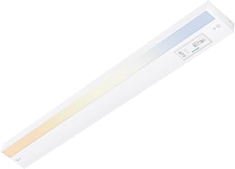 Ensenior 18 Inch LED Under Cabinet Lighting Hardwired, 5CCT, 10W 650LM, 2700K/3000K/3500K/4000K/5000K, Wired Under Cabinet Lights, Dimmable Under Counter Lights for Kitchen, FCC, 1 Pack