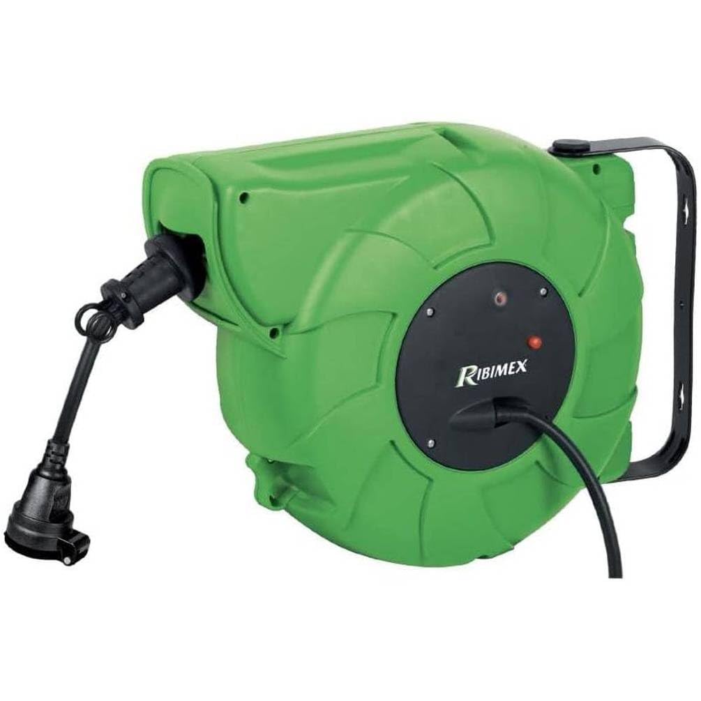 Dévidoir Automatique Électrique 15m et 2m - 3x2,5 mm_ - Pratique et Efficace - Rangement Optimisé - D-Work