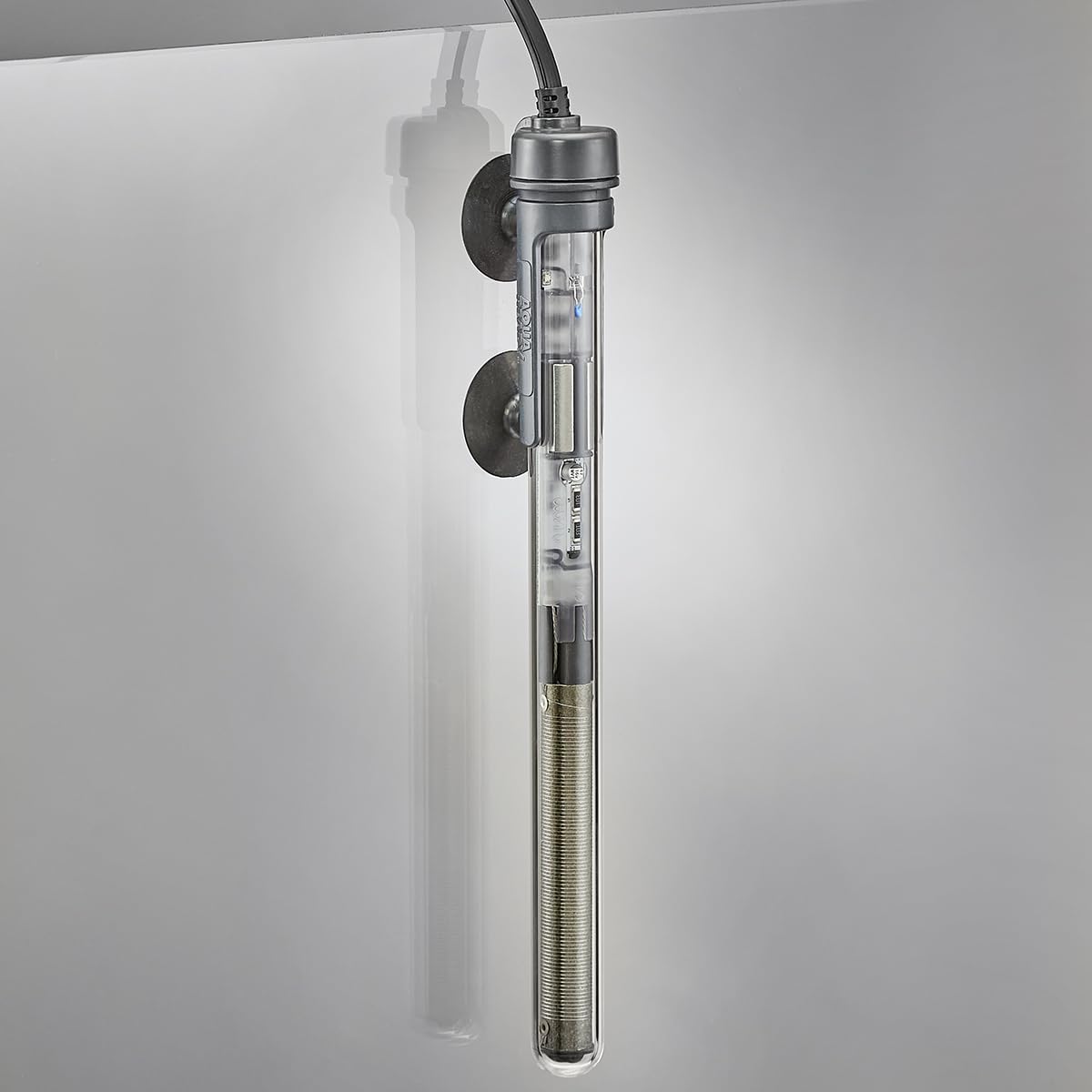 AquaReady Chauffage d'aquarium préréglé 100 W – Chauffage submersible pour aquariums d'eau douce et d'eau salée, fiable et économe en énergie, design compact pour aquariums de 78 à 100 litres