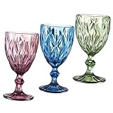 HOLIDYOYO 3 Stück Vintage Kelch Gläser Cocktailbecher Becher Trinken Mehrfarbige Brille Becher Für Die Party Trinkbecher Trinkbrille Partybecher Glas