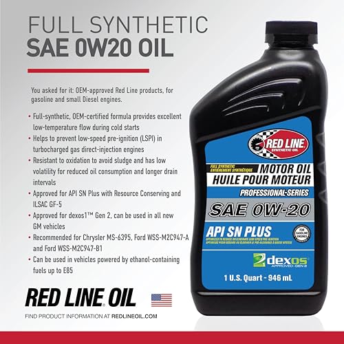 Red Line Professional Series Aceite Motor 0W-20 1 Quart miniatura 5