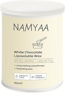 Namyaa White Chocolate Liposoluble Wax 800ml Painless Hair Removal Wax For Women| Quick & Easy Tan Removal Waxing for Sens... Price In India