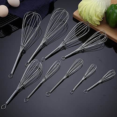 Aknhd Salad Chopper Household Hand-Held Egg Beater Whisk Egg Mixer Stainless Steel Cake Baking Tools Kitchen Gadgets Cooking Accessories #TOP3