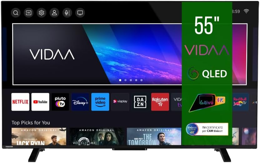 Toshiba 55QV2363DA Smart TV QLED 55" 4K Dolby Vision