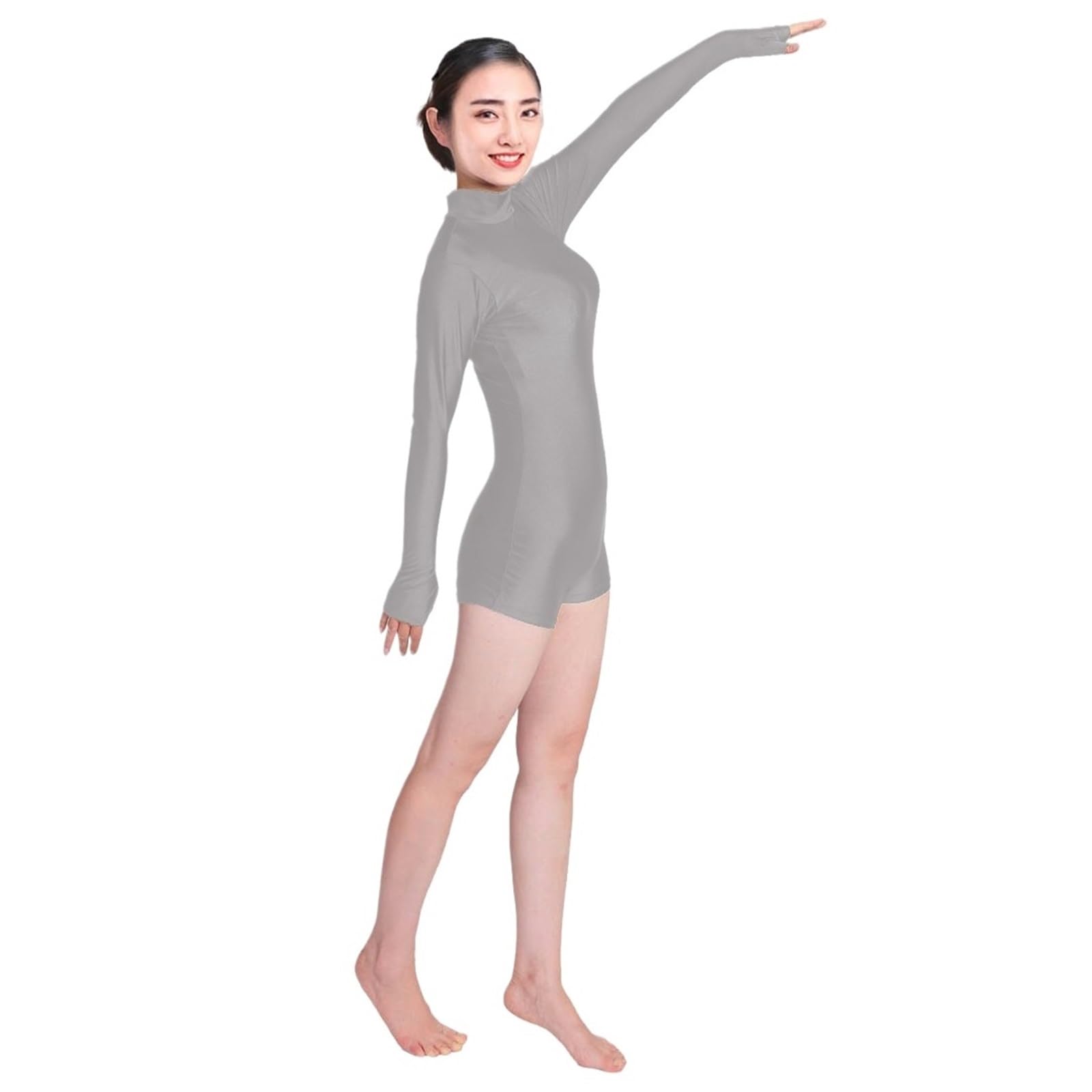 Body da Danza Classica for Donna, Manica Lunga, Elegante Tuta Ginnastica for Balletto per Donne