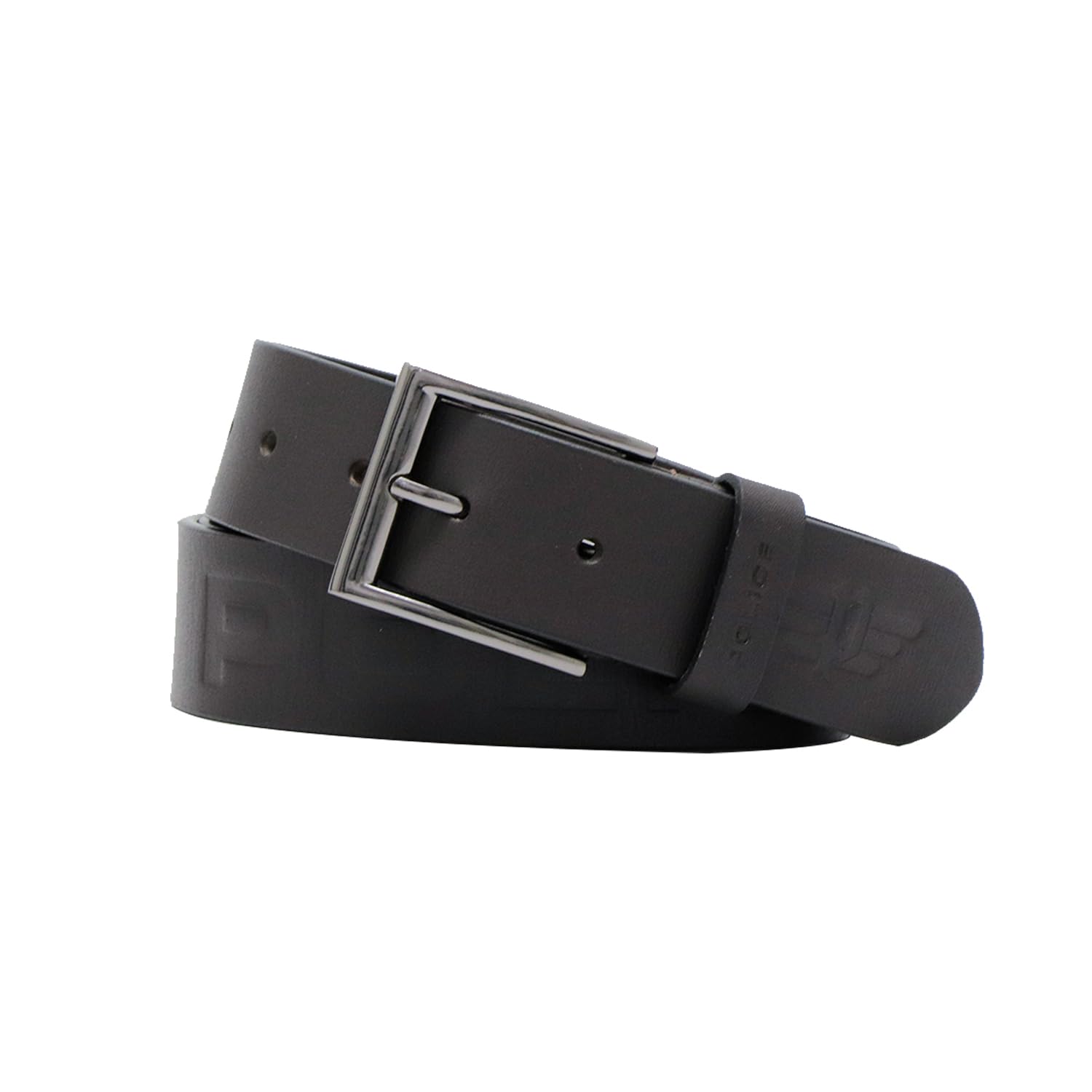 police Men's Premium Leather Belt I 38mm Strap with Signature Embossing & 39mm Shiny Gunmetal Buckle I Formal & Casual Wear-picture-45