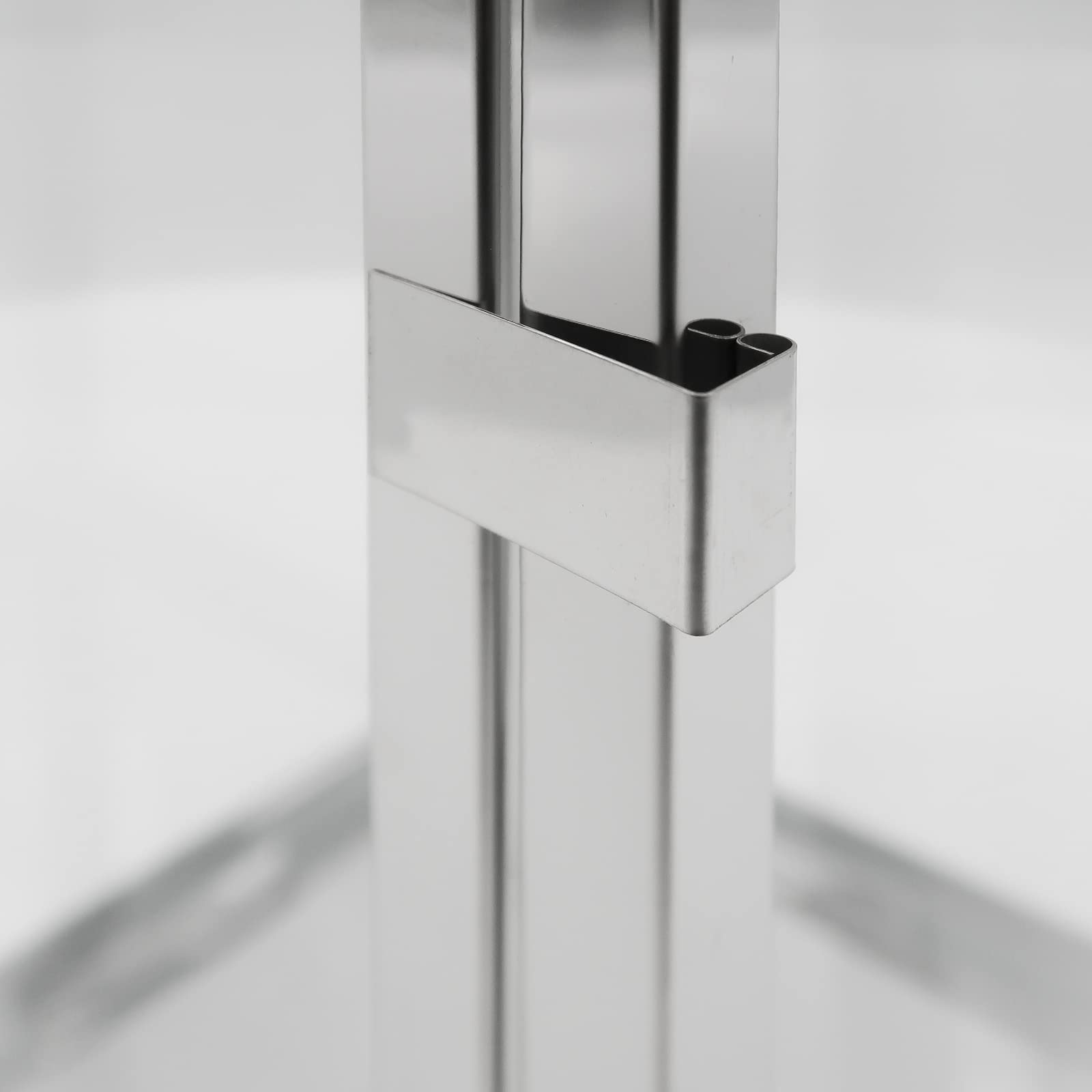 Dekovita 42cm Laterne aus Edelstahl - Gartenlaterne mit Glas-Scheiben und Henkel - Metall Deko-Laterne Windlicht