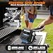 Electric Grill Brush for Outdoor Grill, Rechargeable BBQ Grill Cleaner Stainless Steel Brush with 450RPM Stainless Roller,LED Light, Scraper,Grilling Gifts for Men/Dad